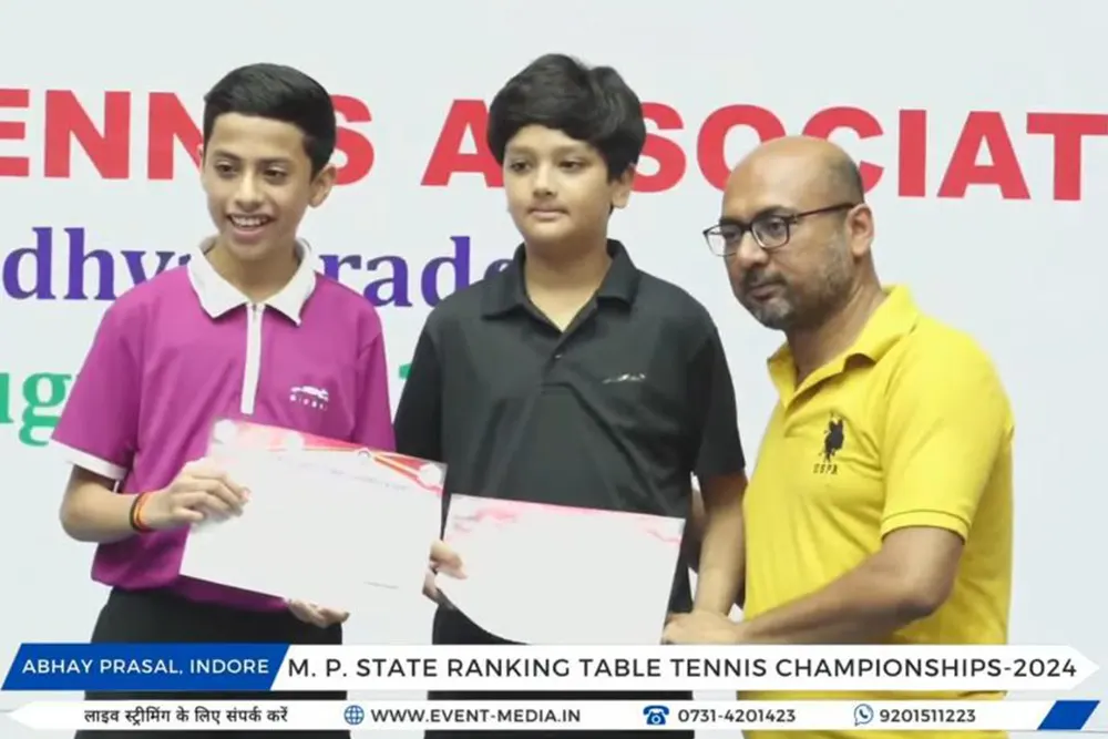 1st M. P. State Ranking Table Tennis tournament 01